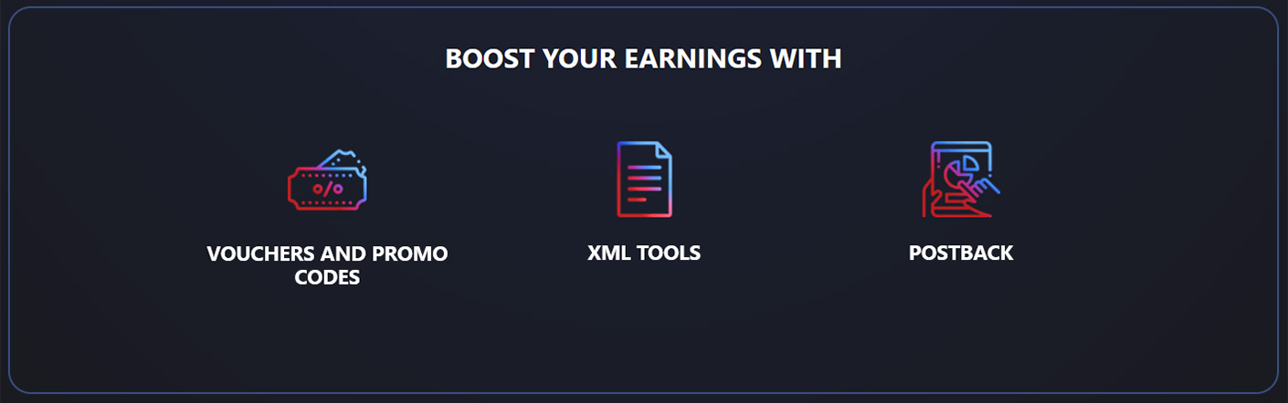 Megapari affiliate earnings.